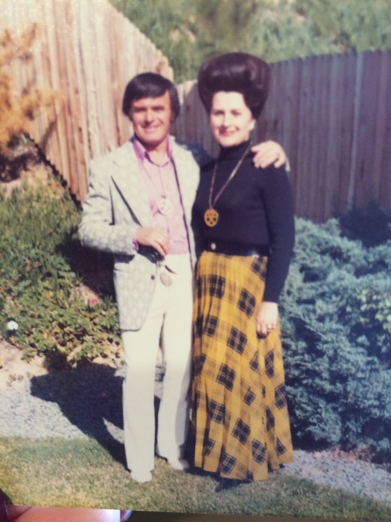 Richard and Resi (then nicknamed Terri) in San Diego, in 1975, at the house they'll have lived in for over 40 years.