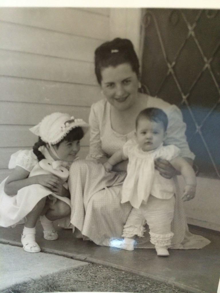My mom, Helga, and me (baby Lydia) in Dallas, 1962, at the "Gilmore house".  Baby beehive got it going on!